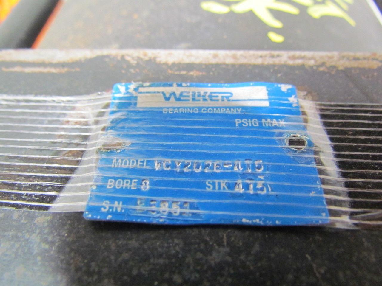 Welker WCY2026-475 Pneumatic Air Cylinder 8" Bore 18.75" Stroke