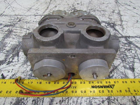 Shrader N48597106538 Pilot Operated 4 Way Air Valve 1-1/2 Ports 120/110VAC