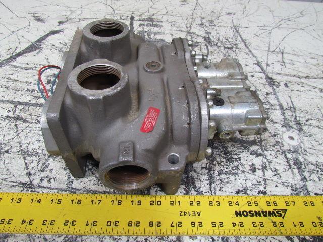 Shrader N48597106538 Pilot Operated 4 Way Air Valve 1-1/2 Ports 120/110VAC