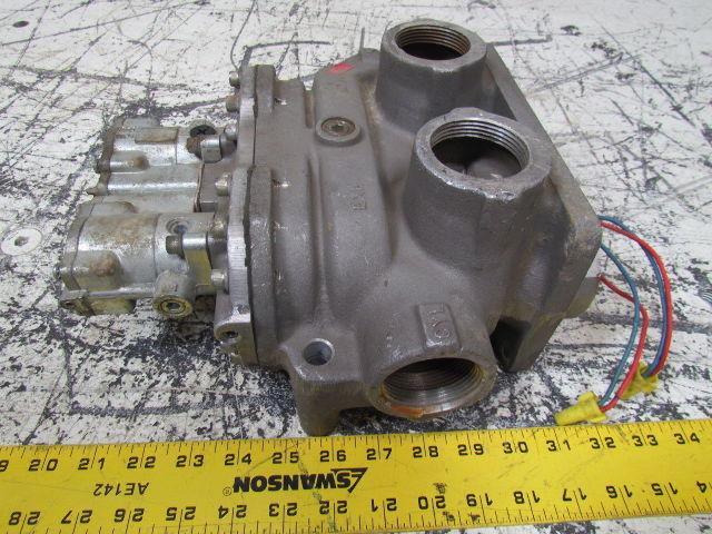 Shrader N48597106538 Pilot Operated 4 Way Air Valve 1-1/2 Ports 120/110VAC