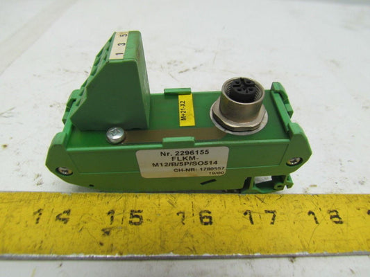 Phoenix FLKM-M12/B/5P/SO514-2296155 Varioface Module w/Spring-Cage Block