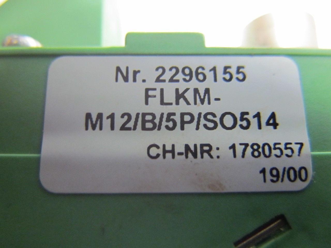 Phoenix FLKM-M12/B/5P/SO514-2296155 Varioface Module w/Spring-Cage Block
