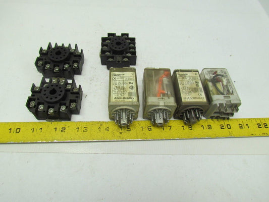 Allen-Bradley 700-HA33A1 Assorted with bases Lot of 4