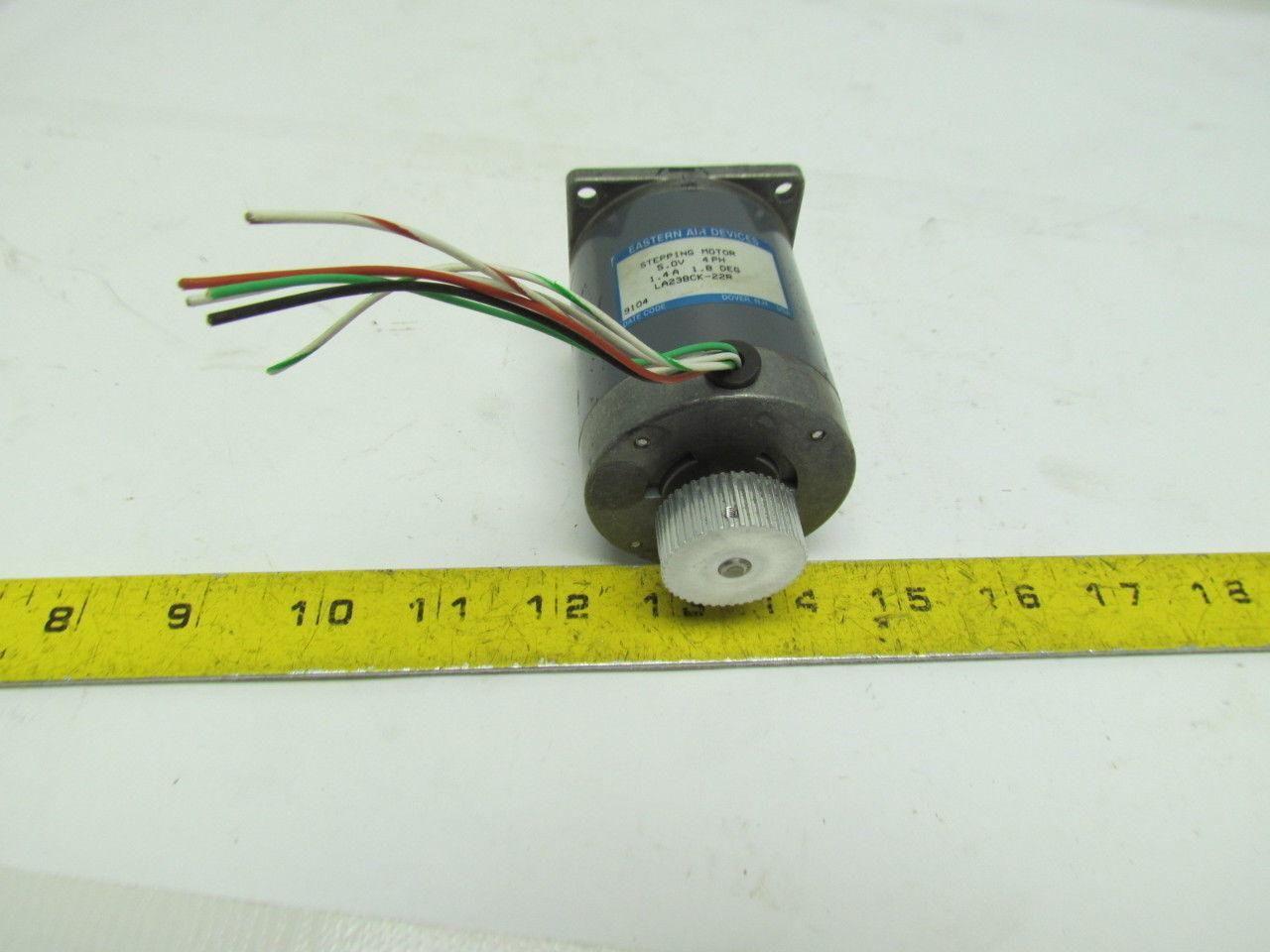 Eastern Air Devices LA23BCK-22R Stepping Motor 5.0V 4PH 1.4A 1.8DEG