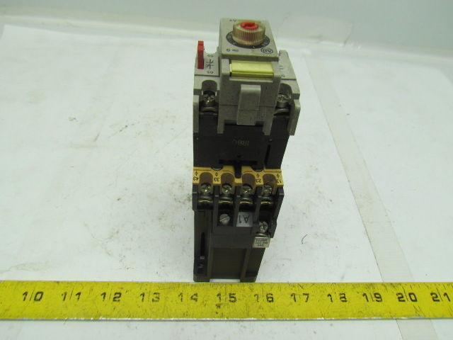 Allen Bradley 700DC-F400 Contactor Relay 600V 10A 24VDC w/196-FTB Delay Timer