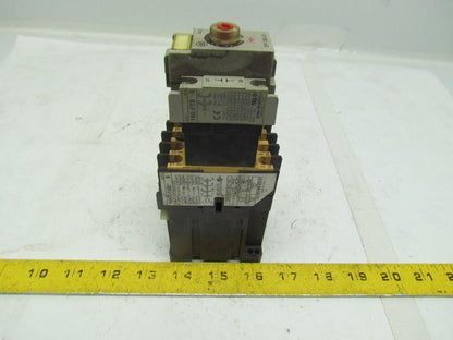 Allen Bradley 700DC-F400 Contactor Relay 600V 10A 24VDC w/196-FTB Delay Timer