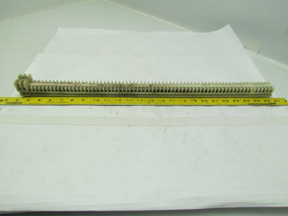Allen Bradley 1492-F 68 Terminal Blocks On 7/8" Wide DIN Rail 23-7/8 Long
