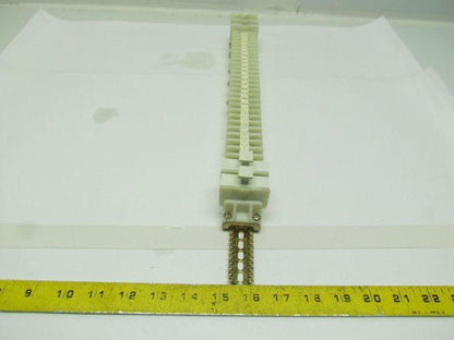 17-5/8" Long DIN Rail w/(28) 1492-CA Terminal Blocks &(4) 1492-CF Fuse Holders
