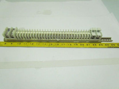17-5/8" Long DIN Rail w/(28) 1492-CA Terminal Blocks &(4) 1492-CF Fuse Holders