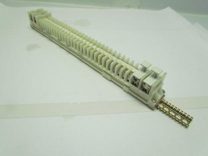 17-5/8" Long DIN Rail w/(28) 1492-CA Terminal Blocks &(4) 1492-CF Fuse Holders