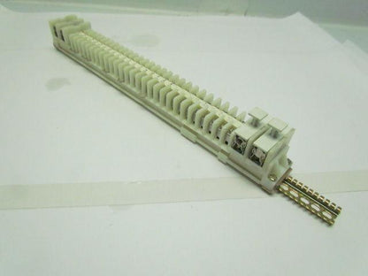 17-5/8" Long DIN Rail w/(28) 1492-CA Terminal Blocks &(4) 1492-CF Fuse Holders