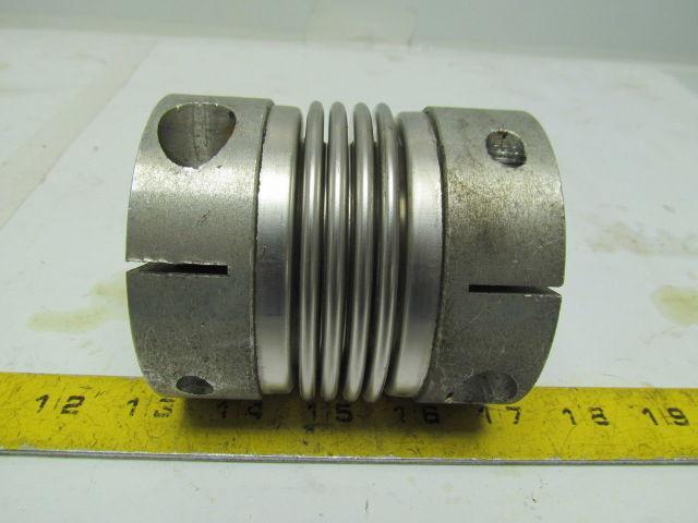R+W BKL150S Bellows Coupling w/Clamping Hub Bore 19MMX25MM 94MM Overall Length