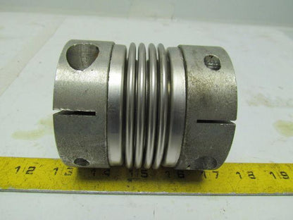 R+W BKL150S Bellows Coupling w/Clamping Hub Bore 19MMX25MM 94MM Overall Length