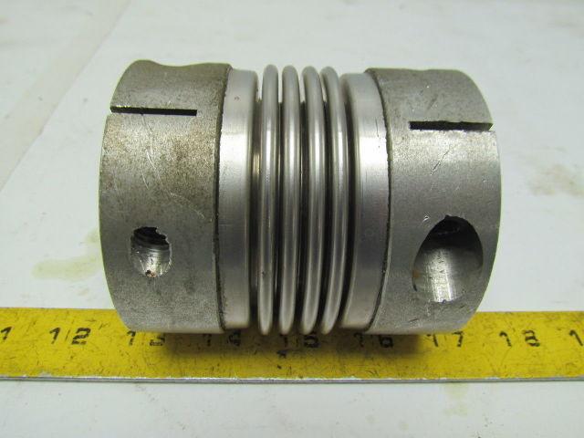 R+W BKL150S Bellows Coupling w/Clamping Hub Bore 19MMX25MM 94MM Overall Length