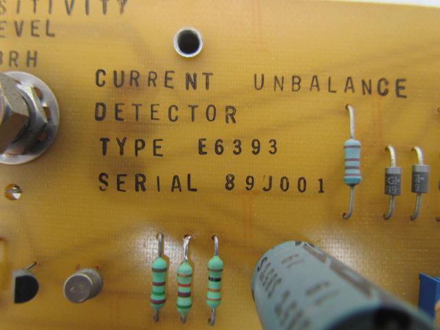 Spang Power Control E6393 30 Current UnbalanceDetector