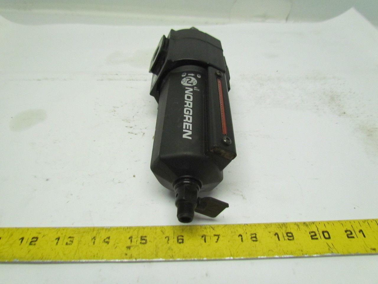 Norgren Excelon L74M-3AP-QDN Micro-Fog Inline Pneumatic Lubricator 3/8NPTF Ports