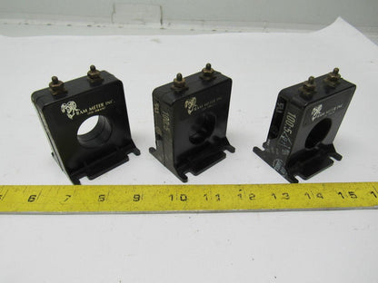 Ram Meter 2SFT-101 Current Transformer Ratio 100:5 600V 10KV 50-400HZ Lot of 3