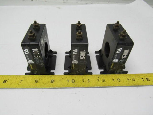 Ram Meter 2SFT-101 Current Transformer Ratio 100:5 600V 10KV 50-400HZ Lot of 3