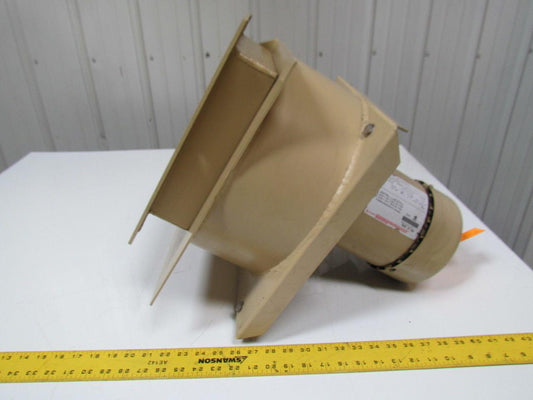 Exhaust Blower Fan W/Damper Forward Curve 1HP Motor 3PH 3450RPM 200-230/460V