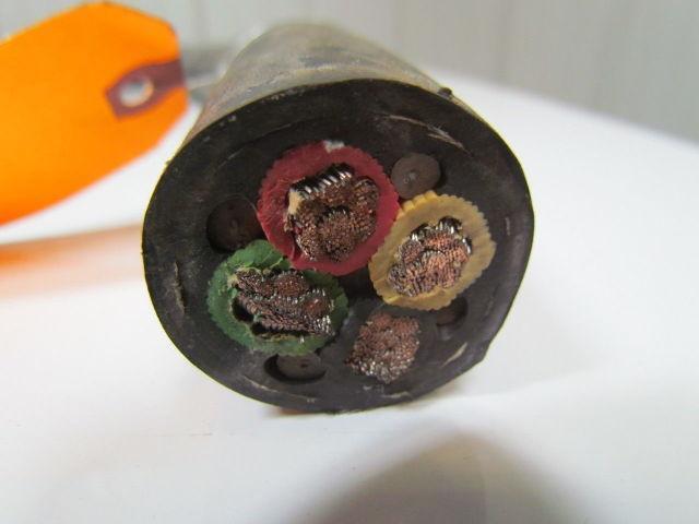 AIW Powerflex 90 2AWG 4/C Type W Portable 12' Power Cable 90C Wet/Dry 2000V