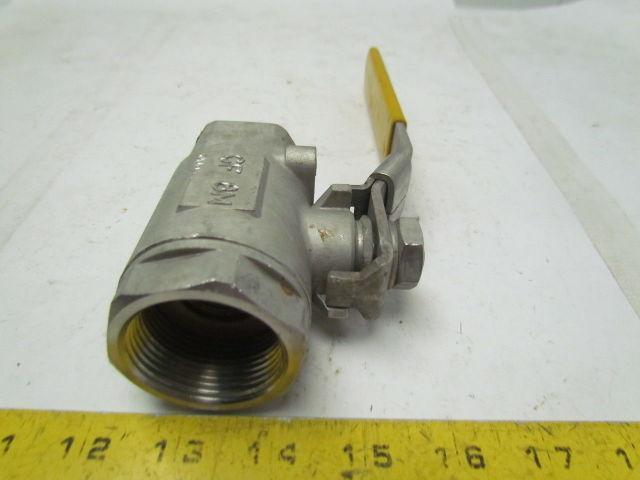 Milvaco Stainless Ball Valve 1-1/4" NPT Double Reduced Port Firesafe 2000 PSI