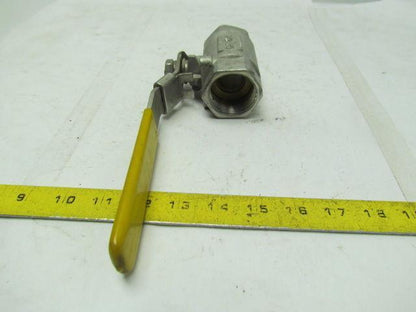 Milvaco Stainless Ball Valve 1-1/4" NPT Double Reduced Port Firesafe 2000 PSI