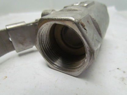 Milvaco Stainless Ball Valve 1-1/4" NPT Double Reduced Port Firesafe 2000 PSI