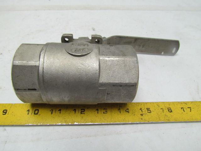Sharpe Stainless Ball Valve 1-1/2"NPT 2 Piece Standard Port Locking Handle