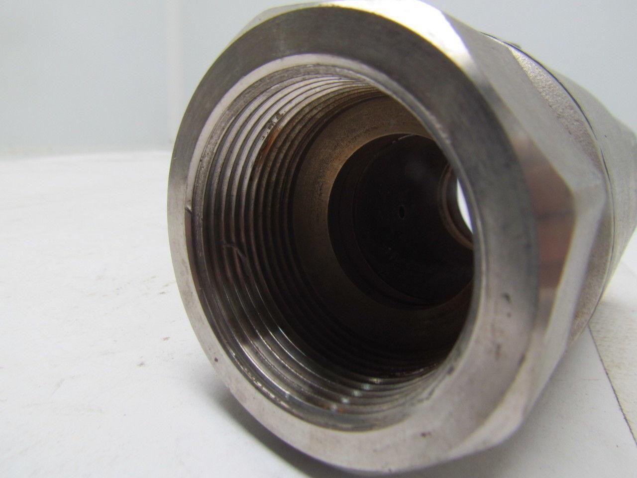 Sharpe Stainless Ball Valve 1-1/2"NPT 2 Piece Standard Port Locking Handle