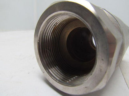 Sharpe Stainless Ball Valve 1-1/2"NPT 2 Piece Standard Port Locking Handle