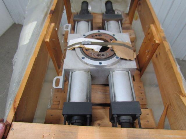 1EX7EB01 Large Pneumatic Rack & Pinion Rotary Actuator 4" Bore 45Deg Rotation