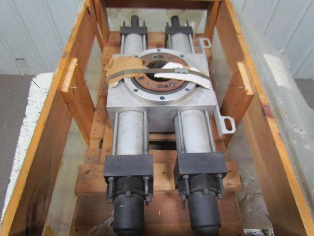 1EX7EB01 Large Pneumatic Rack & Pinion Rotary Actuator 4" Bore 45Deg Rotation