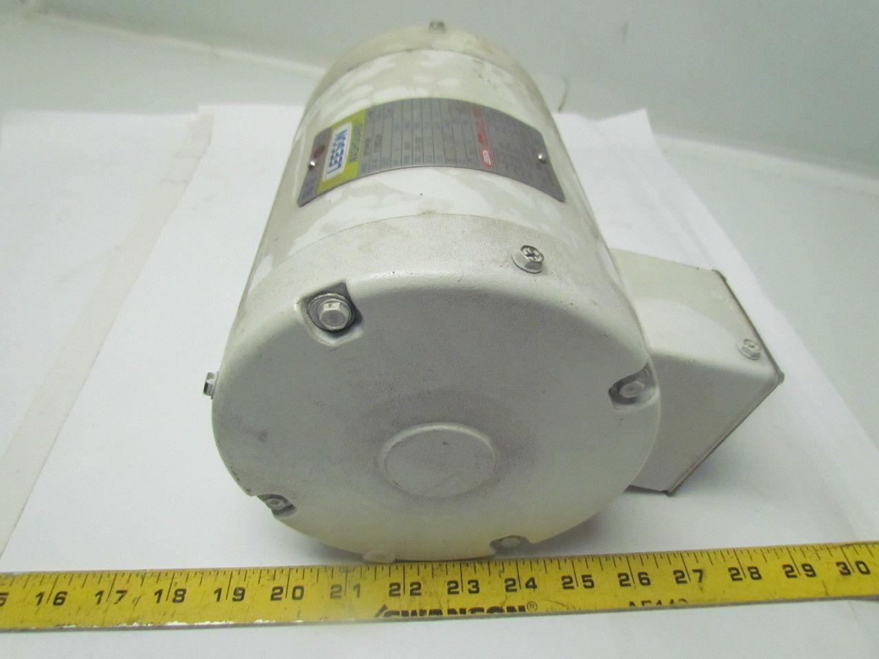 Leeson C6T34VC2H Washdown Electric Motor 1HP 230/460V 3PH 3450RPM 56C