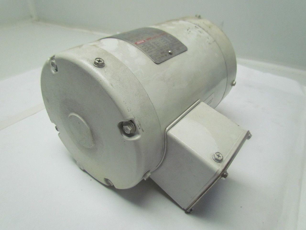 Leeson C6T34VC2H Washdown Electric Motor 1HP 230/460V 3PH 3450RPM 56C