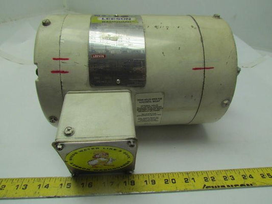 Leeson C6T34VC2H Washdown Electric Motor 1HP 230/460V 3PH 3450RPM 56C