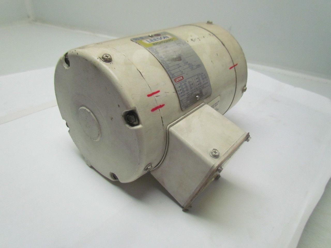 Leeson C6T34VC2H Washdown Electric Motor 1HP 230/460V 3PH 3450RPM 56C