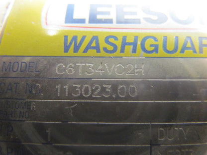 Leeson C6T34VC2H Washdown Electric Motor 1HP 230/460V 3PH 3450RPM 56C