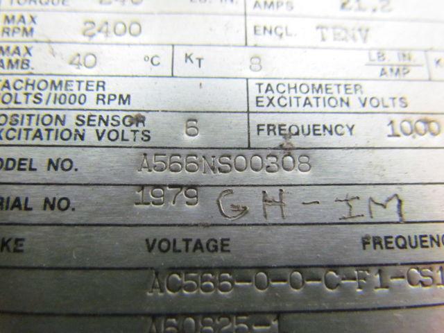 Contraves A566N500308 Vintage Brushless Permanent Magnet Servomotor