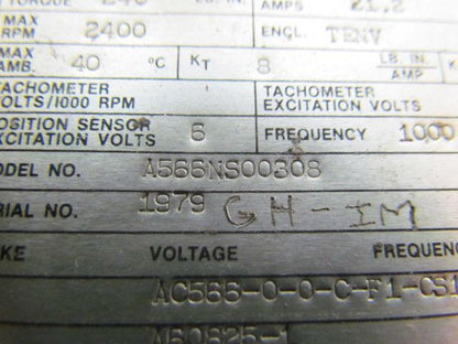 Contraves A566N500308 Vintage Brushless Permanent Magnet Servomotor