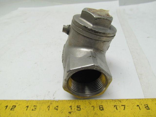 Sharpe 316 Stainless Swing Gate Check Valve 200PSI Water Oil Gas 1-1/4" NPT