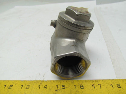 Sharpe 316 Stainless Swing Gate Check Valve 200PSI Water Oil Gas 1-1/4" NPT
