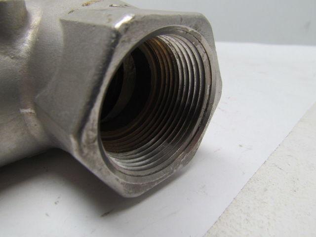 Sharpe 316 Stainless Swing Gate Check Valve 200PSI Water Oil Gas 1-1/4" NPT