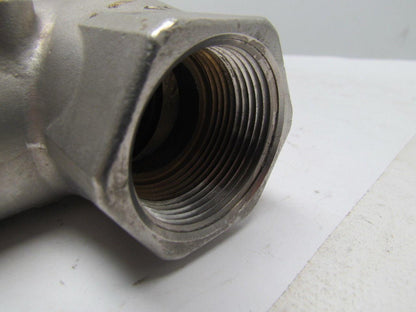 Sharpe 316 Stainless Swing Gate Check Valve 200PSI Water Oil Gas 1-1/4" NPT