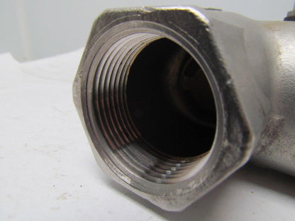 Sharpe 316 Stainless Swing Gate Check Valve 200PSI Water Oil Gas 1-1/4" NPT