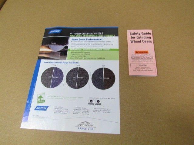 Norton 53A60-N6V127 24"X.750"X18" Grinding Wheel Qty 5 Carton