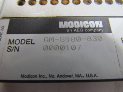 Modicon AM-S980-830 Network Interface Controller Map 3.0