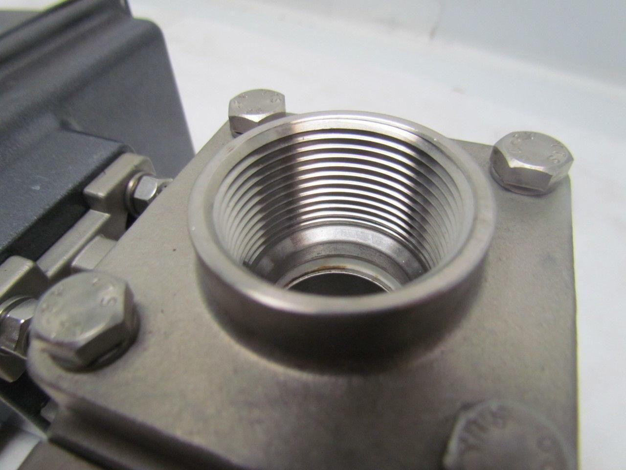 BI-TORQ IS3WT12300EA4 Electrically Actuated Full Port SS Ball Valve 1-1/4" NPT