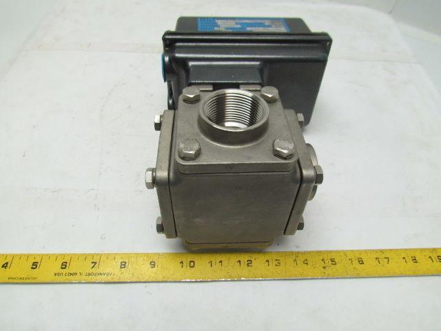 BI-TORQ IS3WT12300EA4 Electrically Actuated Full Port SS Ball Valve 1-1/4" NPT