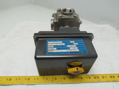 BI-TORQ IS3WT12300EA4 Electrically Actuated Full Port SS Ball Valve 1-1/4" NPT