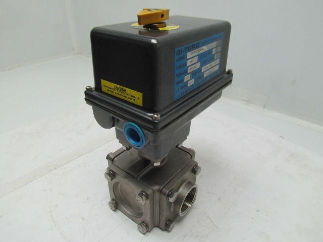 BI-TORQ IS3WT12300EA4 Electrically Actuated Full Port SS Ball Valve 1-1/4" NPT